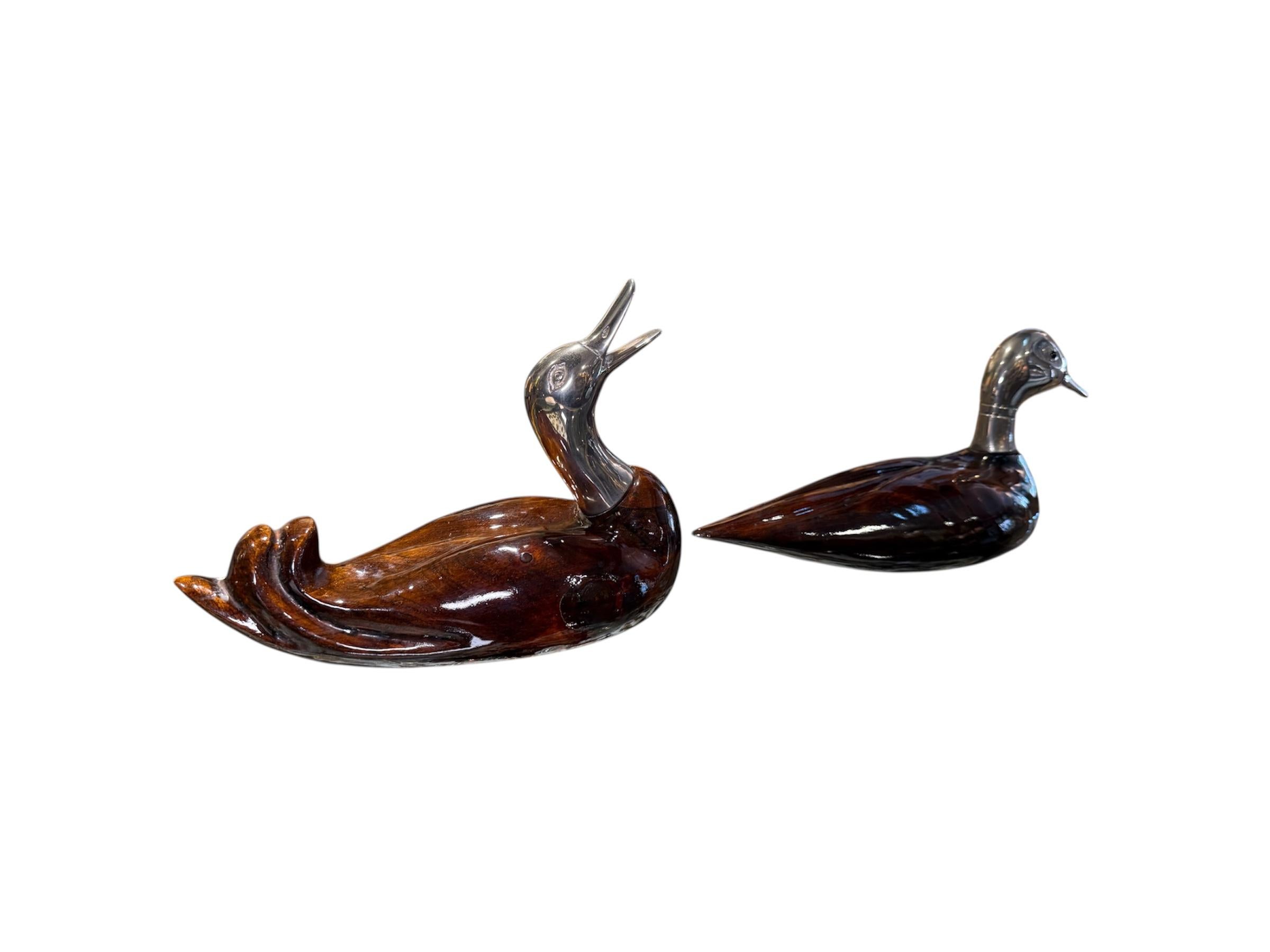 Modern Mid-20th Century Set Of De Stijl Firenze Sculptures Of Ducks For Sale
