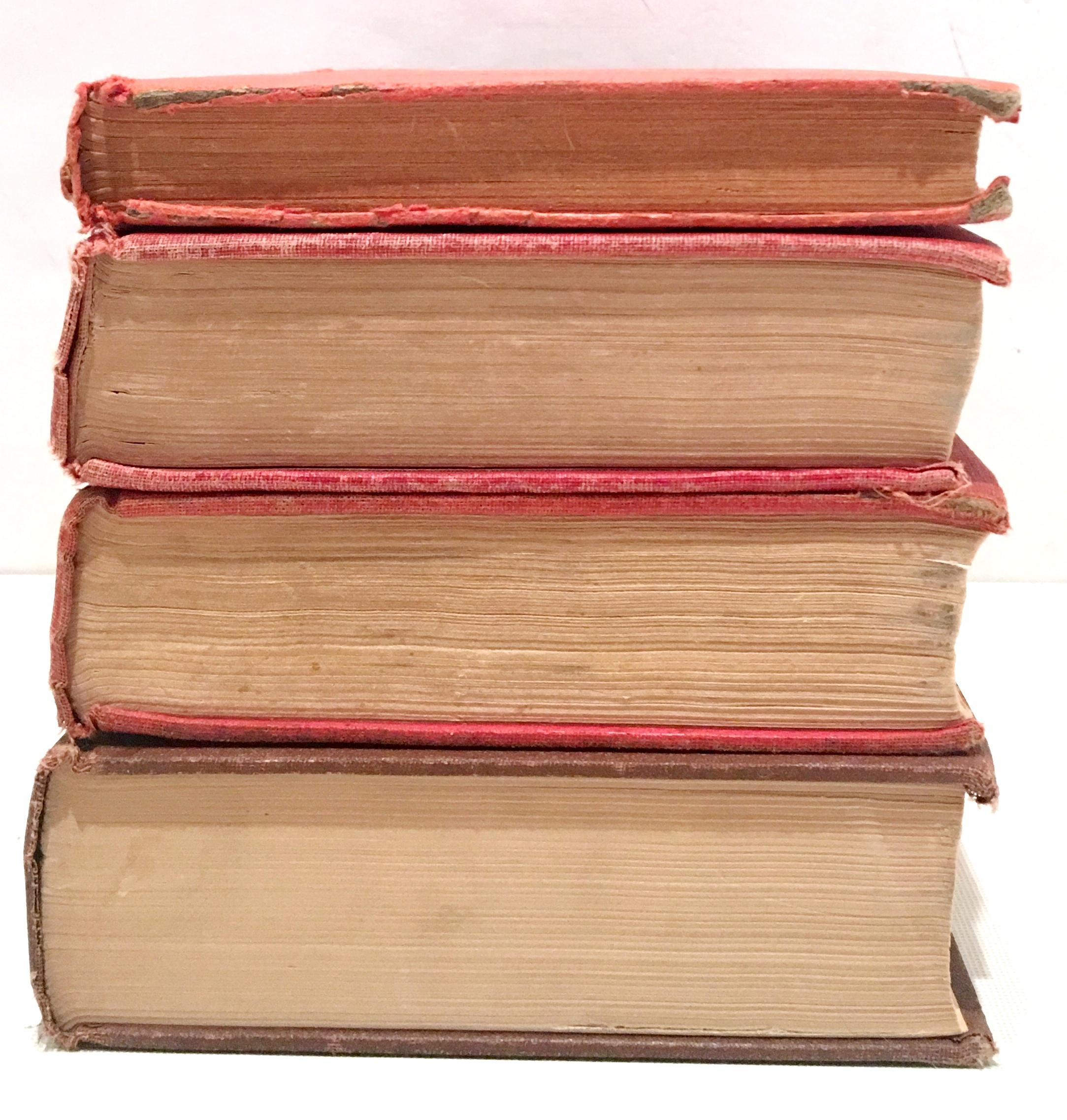 American Mid-20th Century Set Of Four - 1st Edition Red Cloth Books For Sale