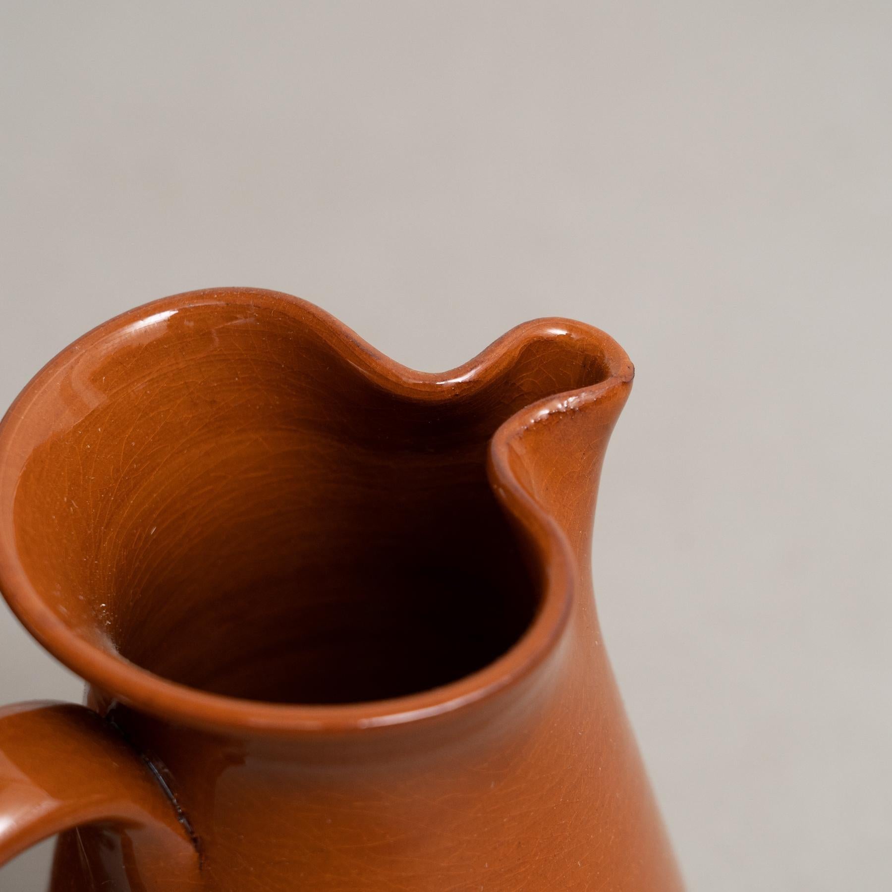 Mid 20th Century Set of Three Traditional Spanish Ceramic Vases For Sale 1