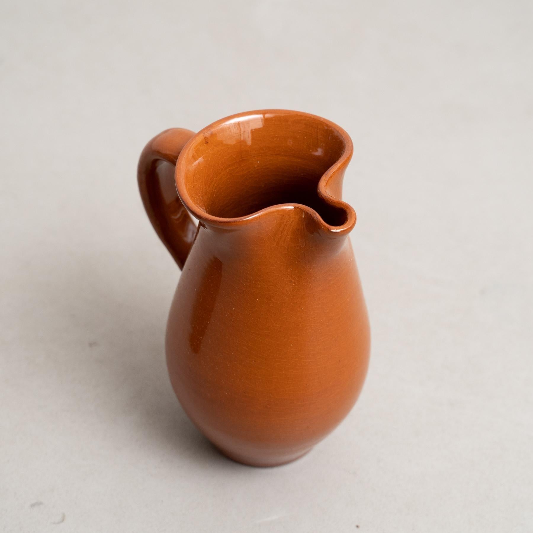 Mid 20th Century Set of Three Traditional Spanish Ceramic Vases For Sale 2