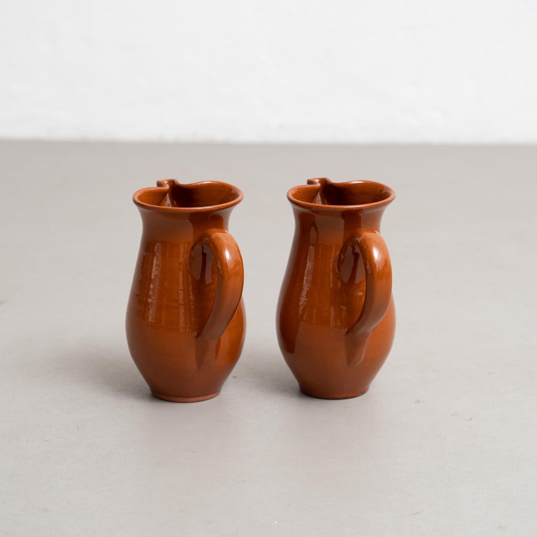 Mid 20th Century Set of Two Traditional Spanish Ceramic Vases 6