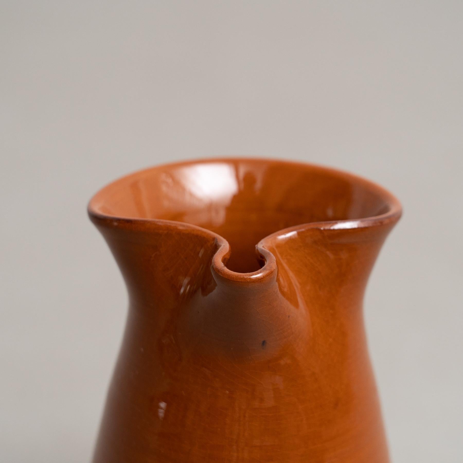 Ensemble de deux vases traditionnels en céramique espagnole du milieu du 20e siècle en vente 6
