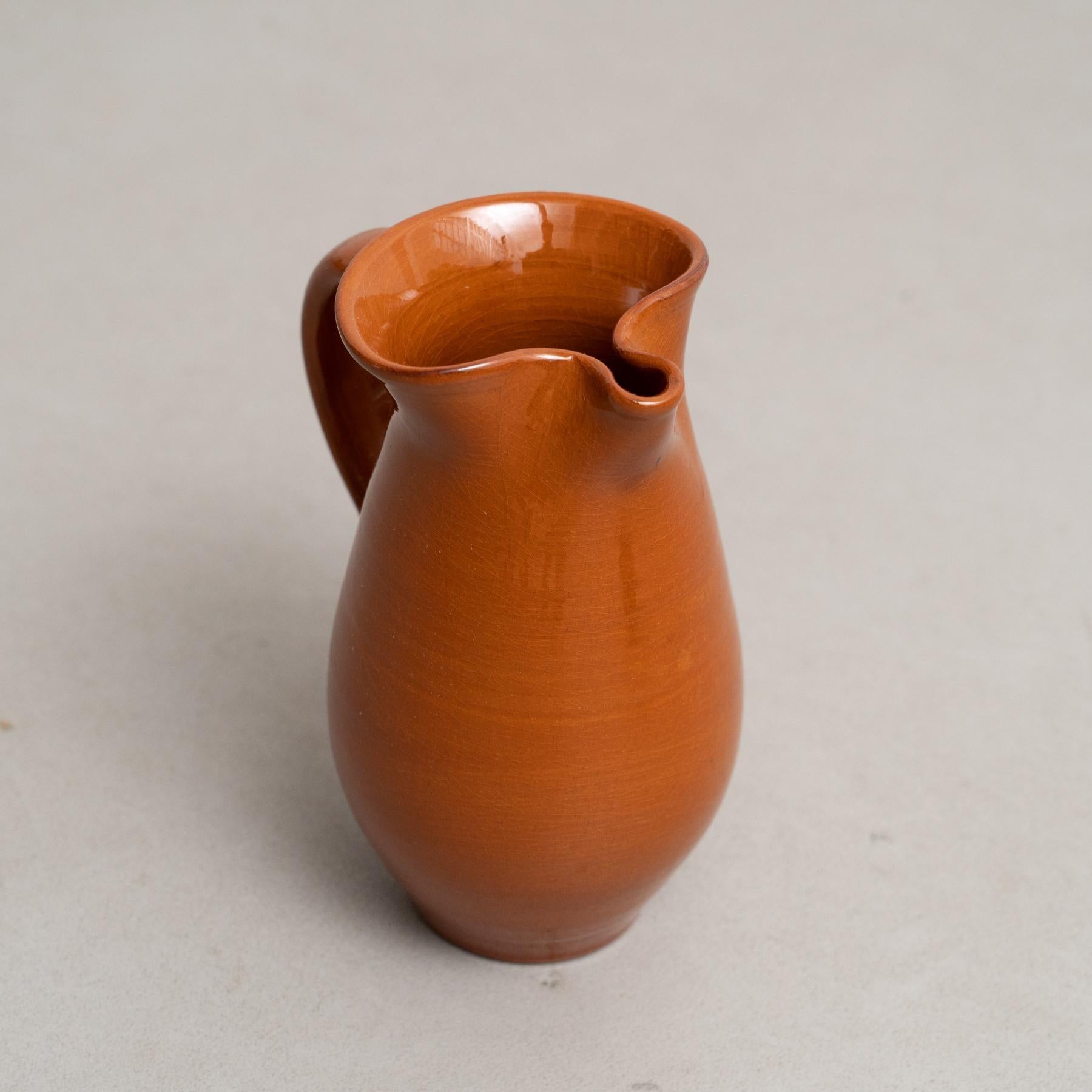 Ensemble de deux vases traditionnels en céramique espagnole du milieu du 20e siècle en vente 2