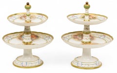 Mid-20th Century Sèvres Porcelain Compotes by Salvador Rosa, France, circa 1950