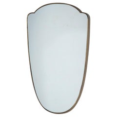 Mid-20th Century Shield-Shaped Wall Mirror, Italy
