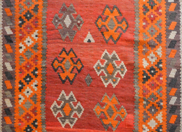 Mid20th Century Shiraz Kilim For Sale at 1stDibs