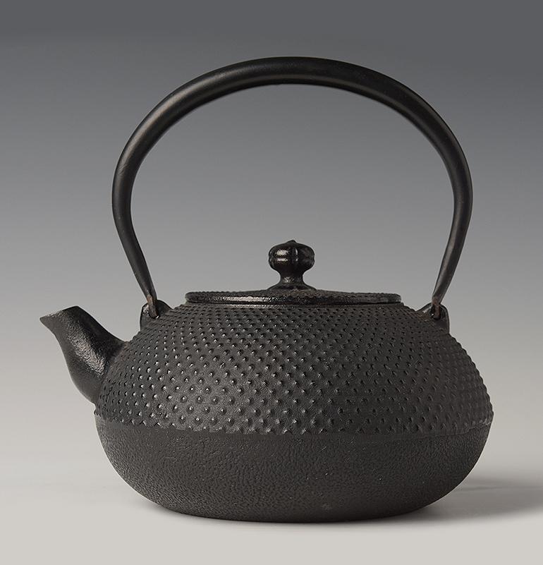 Metal Mid-20th Century, Showa, Japanese Steel Teapot For Sale