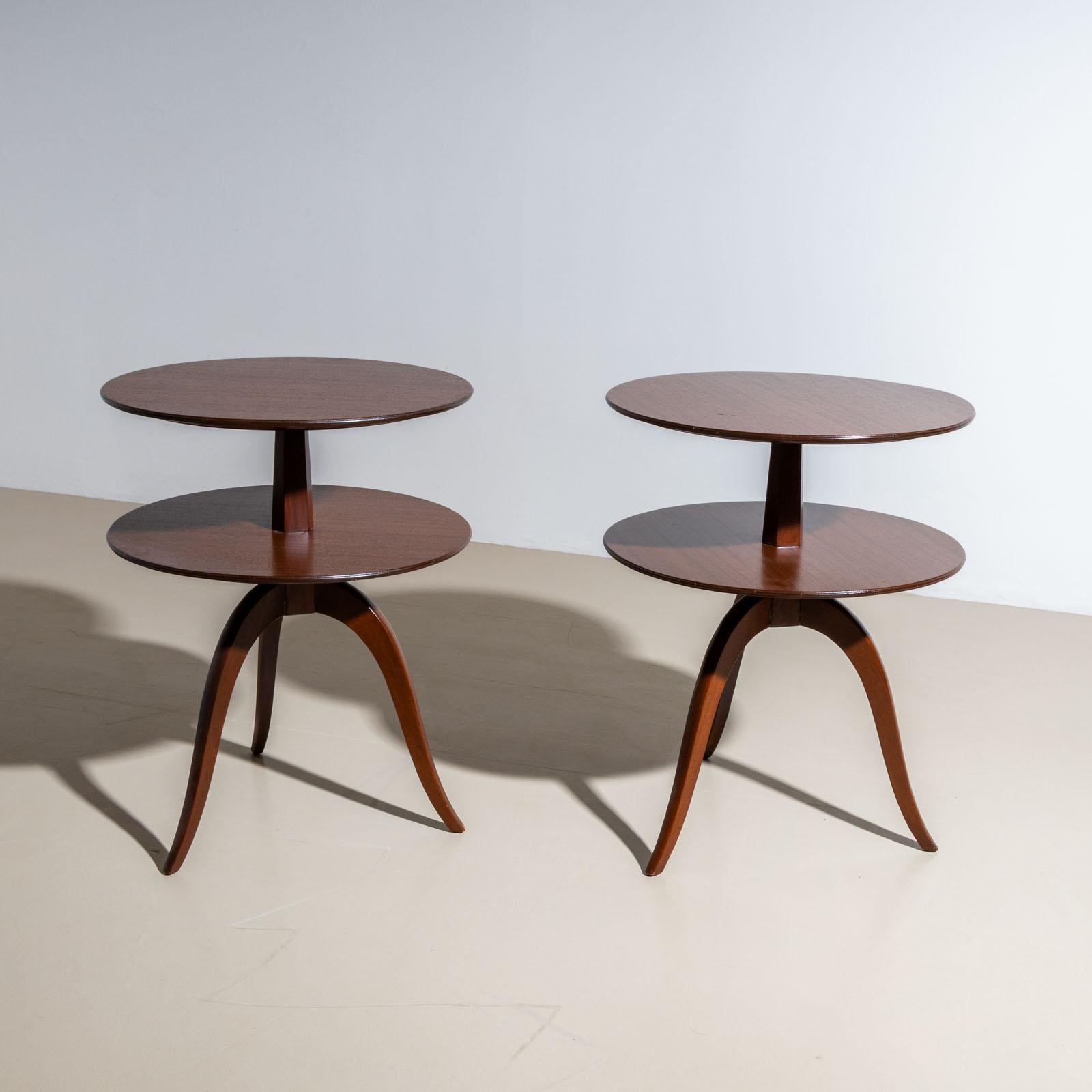 Wood Mid-20th Century Side Tables by Edward Wormley for Dunbar For Sale