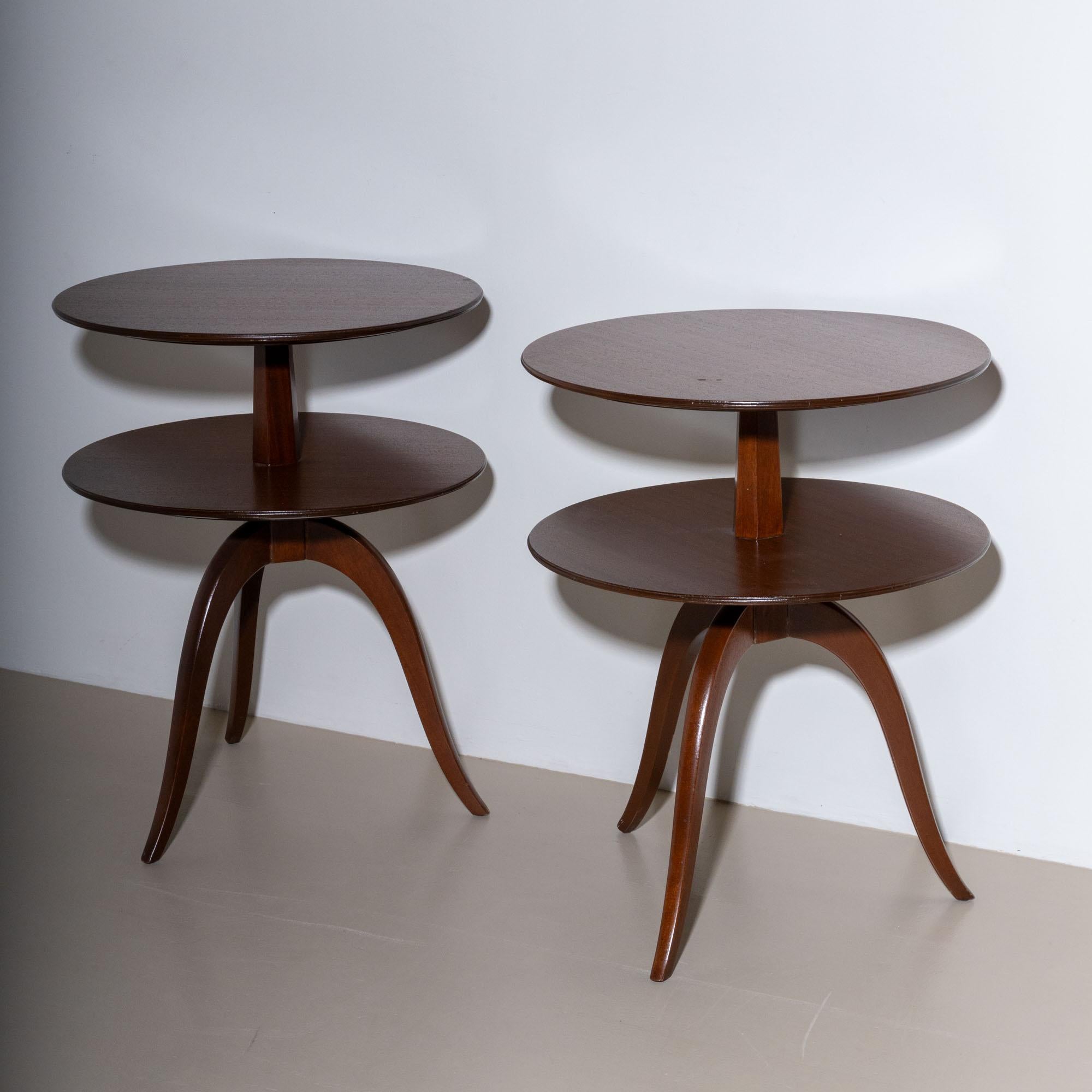 Mid-20th Century Side Tables by Edward Wormley for Dunbar For Sale 2