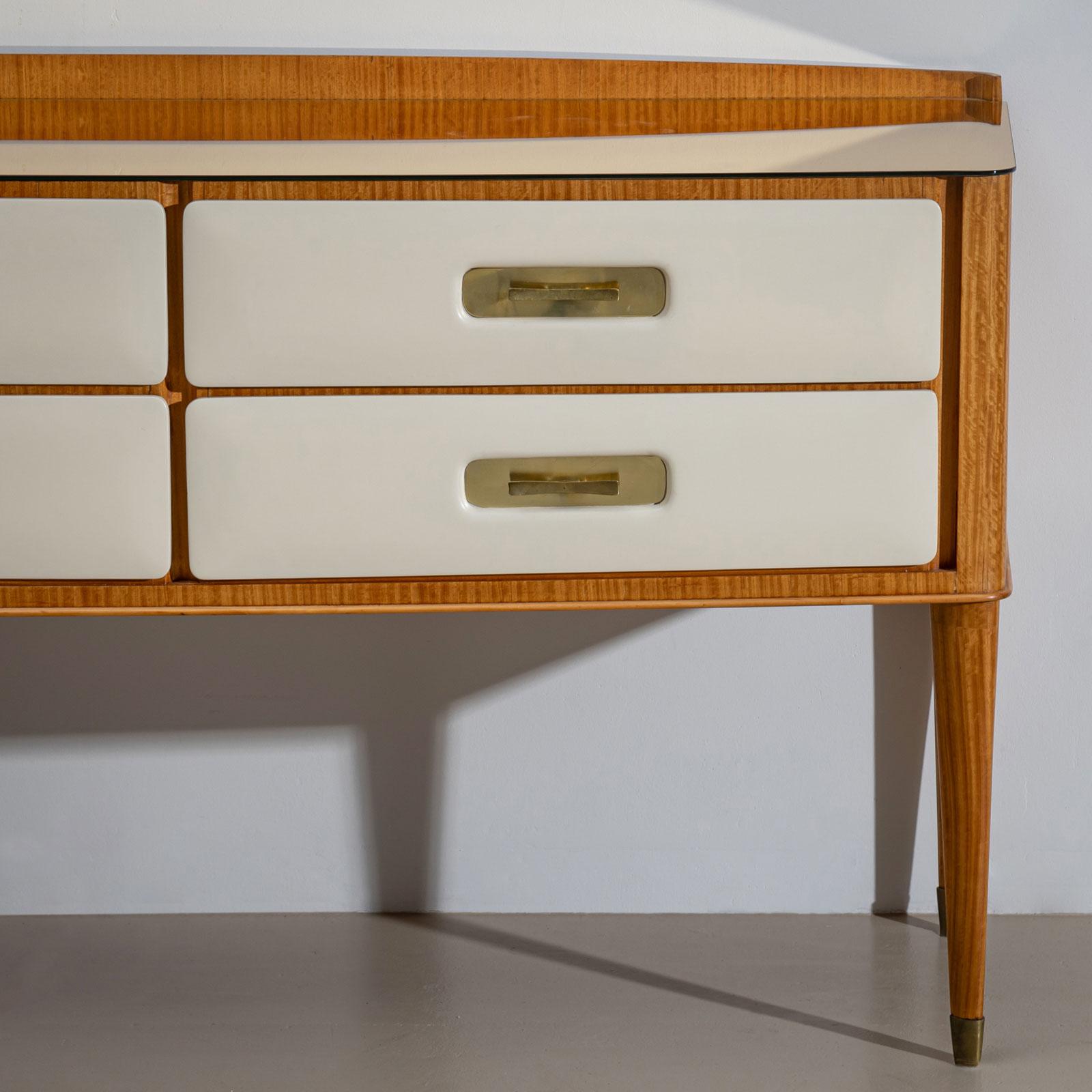 Mid-20th Century Sideboard with Parchment Front, Italy For Sale 3