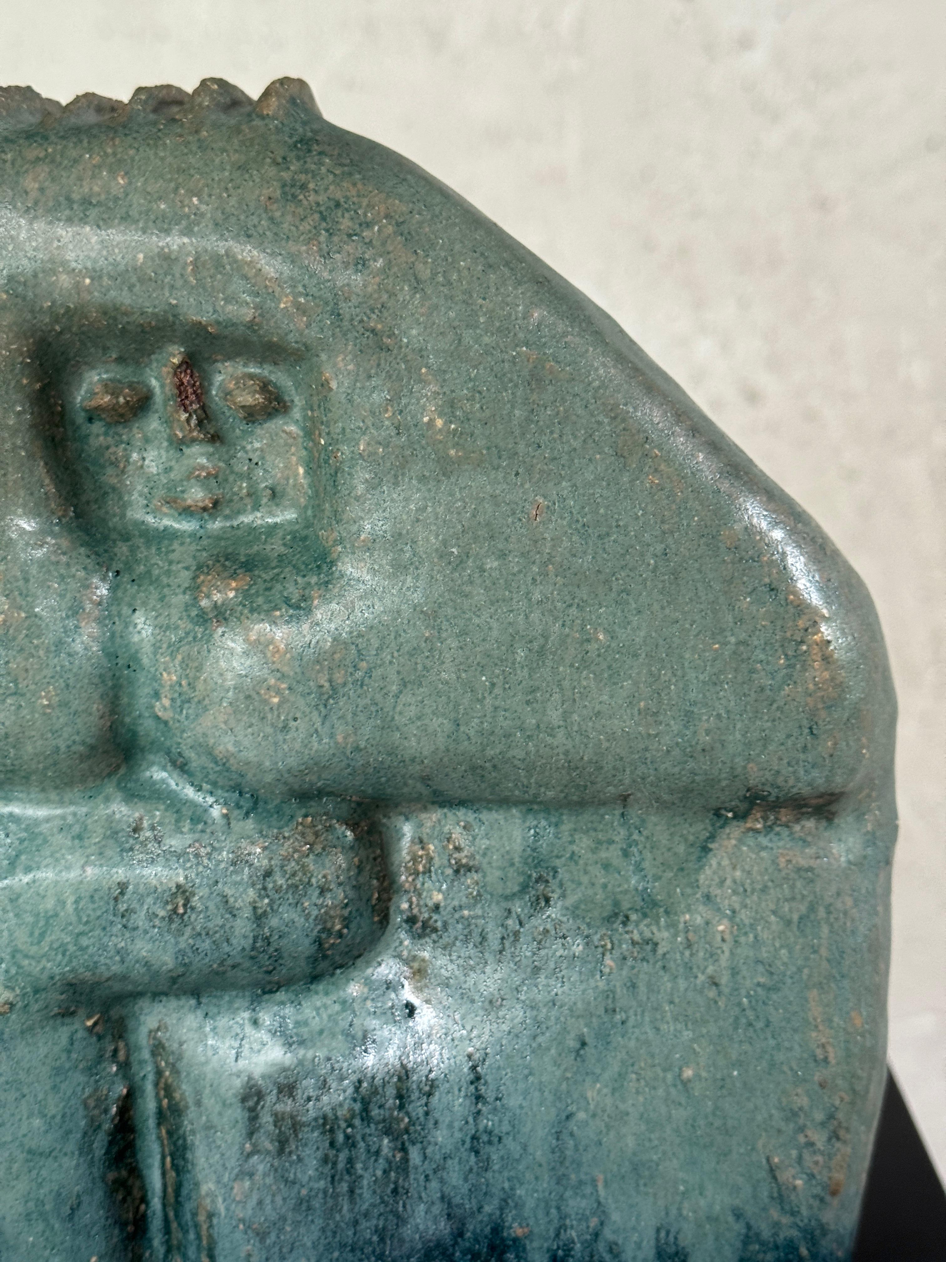 Céramique française signée d'Adrée et Michel Hirlet, milieu du 20e siècle en vente 10