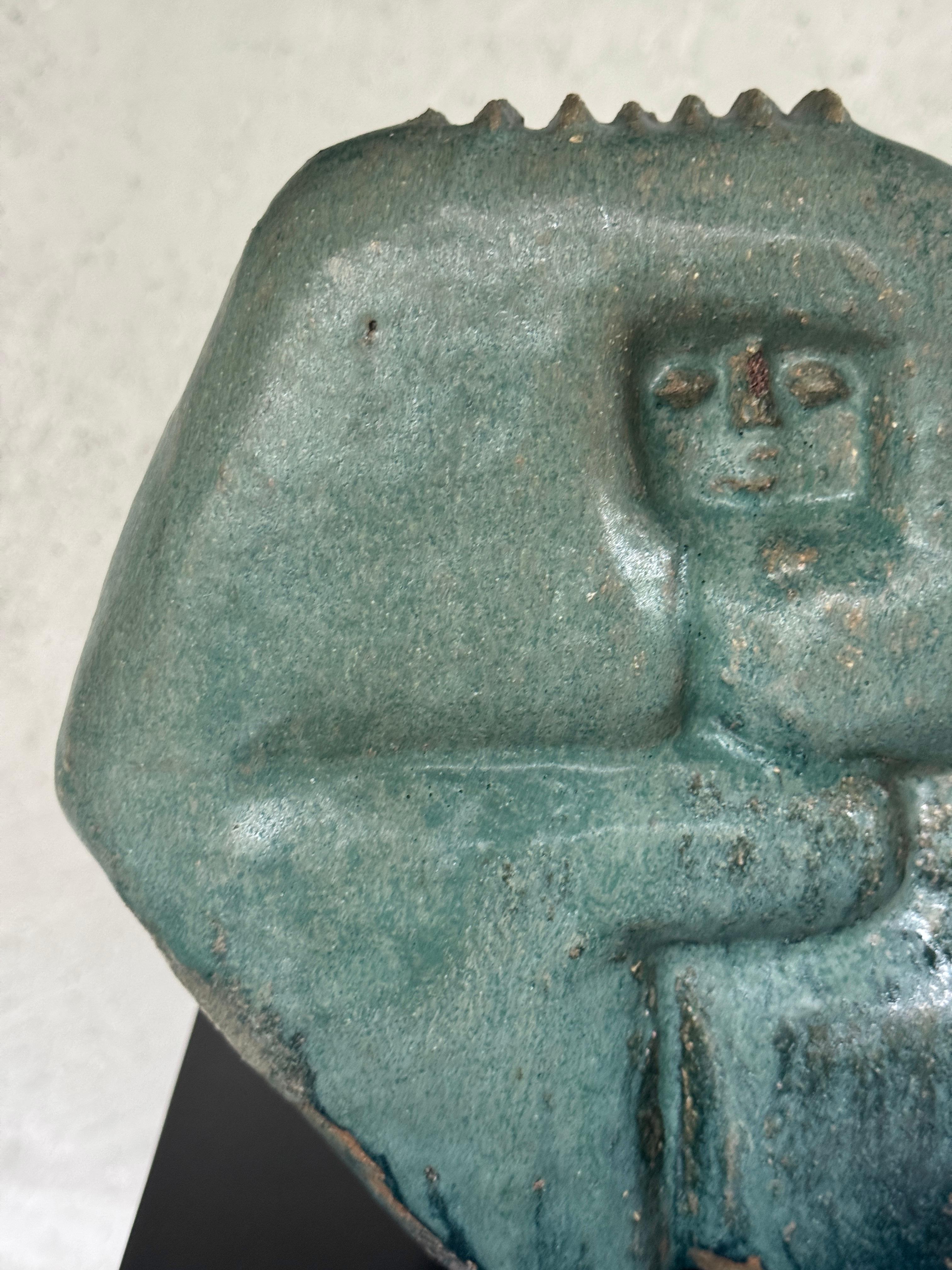 Céramique française signée d'Adrée et Michel Hirlet, milieu du 20e siècle en vente 11