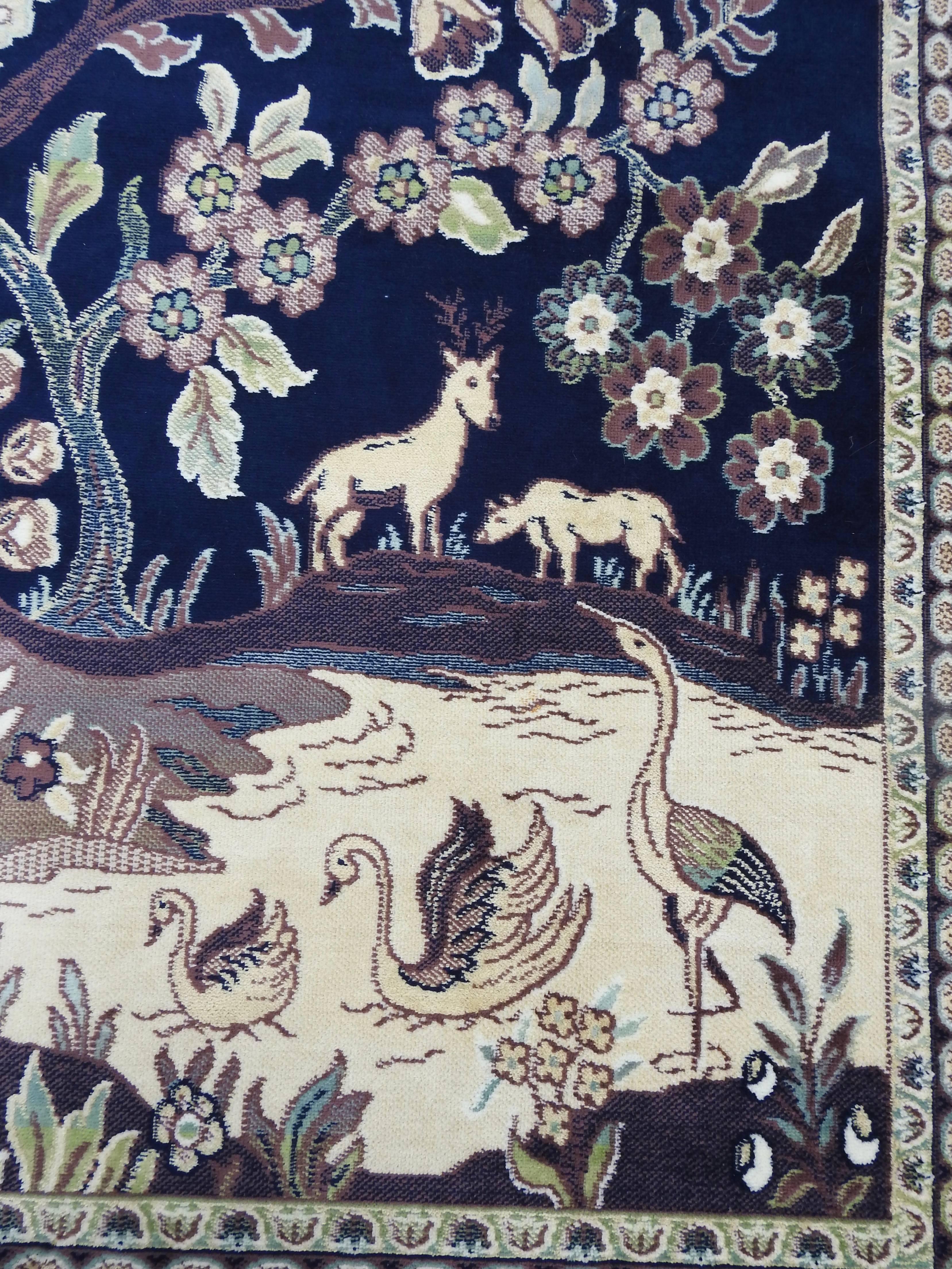 Chinese Silk Tapestry Hanging/Rug For Sale