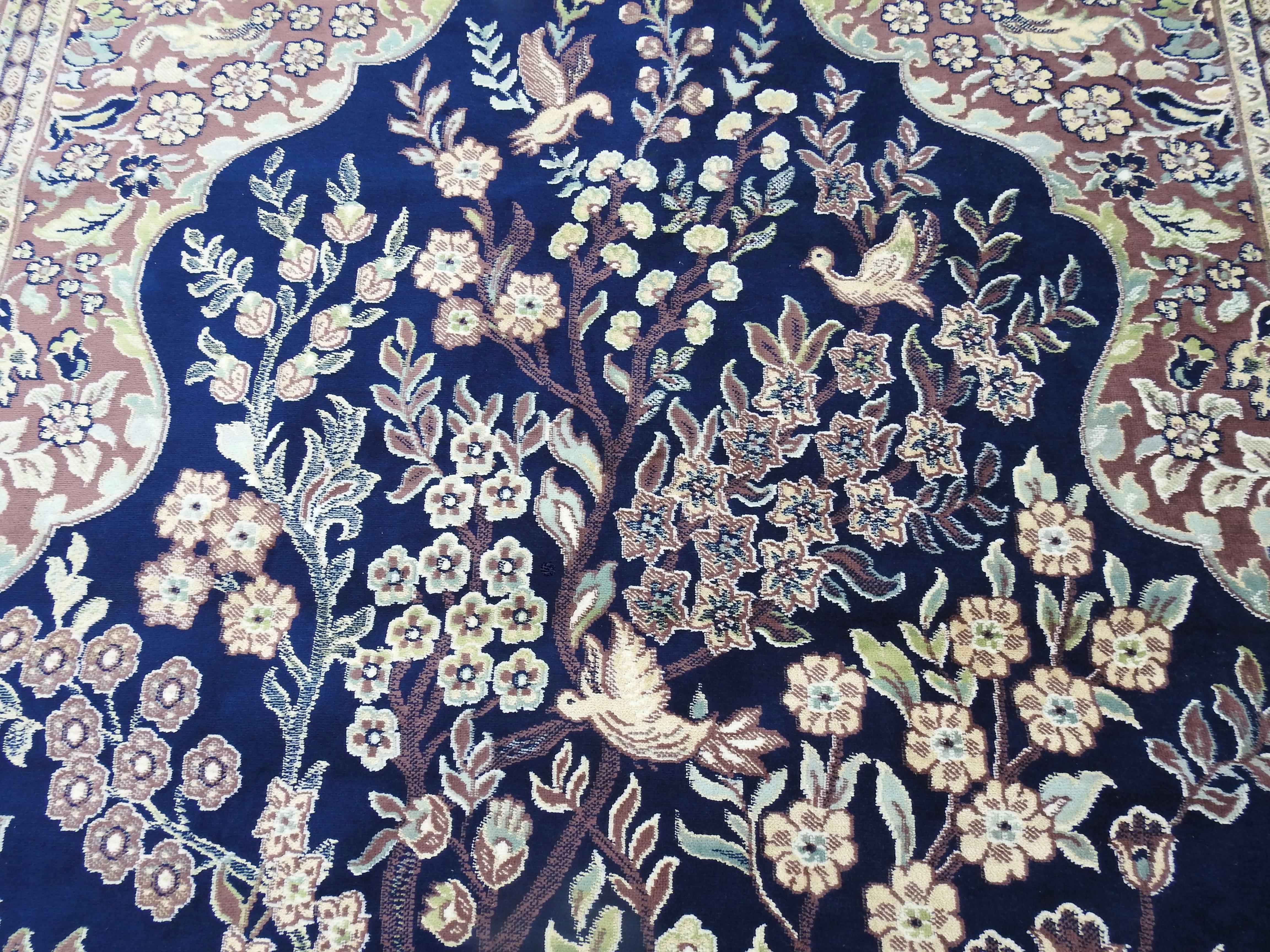 Machine-Made Silk Tapestry Hanging/Rug For Sale