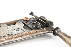 Mid-20th Century Silver and Copper Gragger/Jewish Noisemaker by Moshe Smilovici