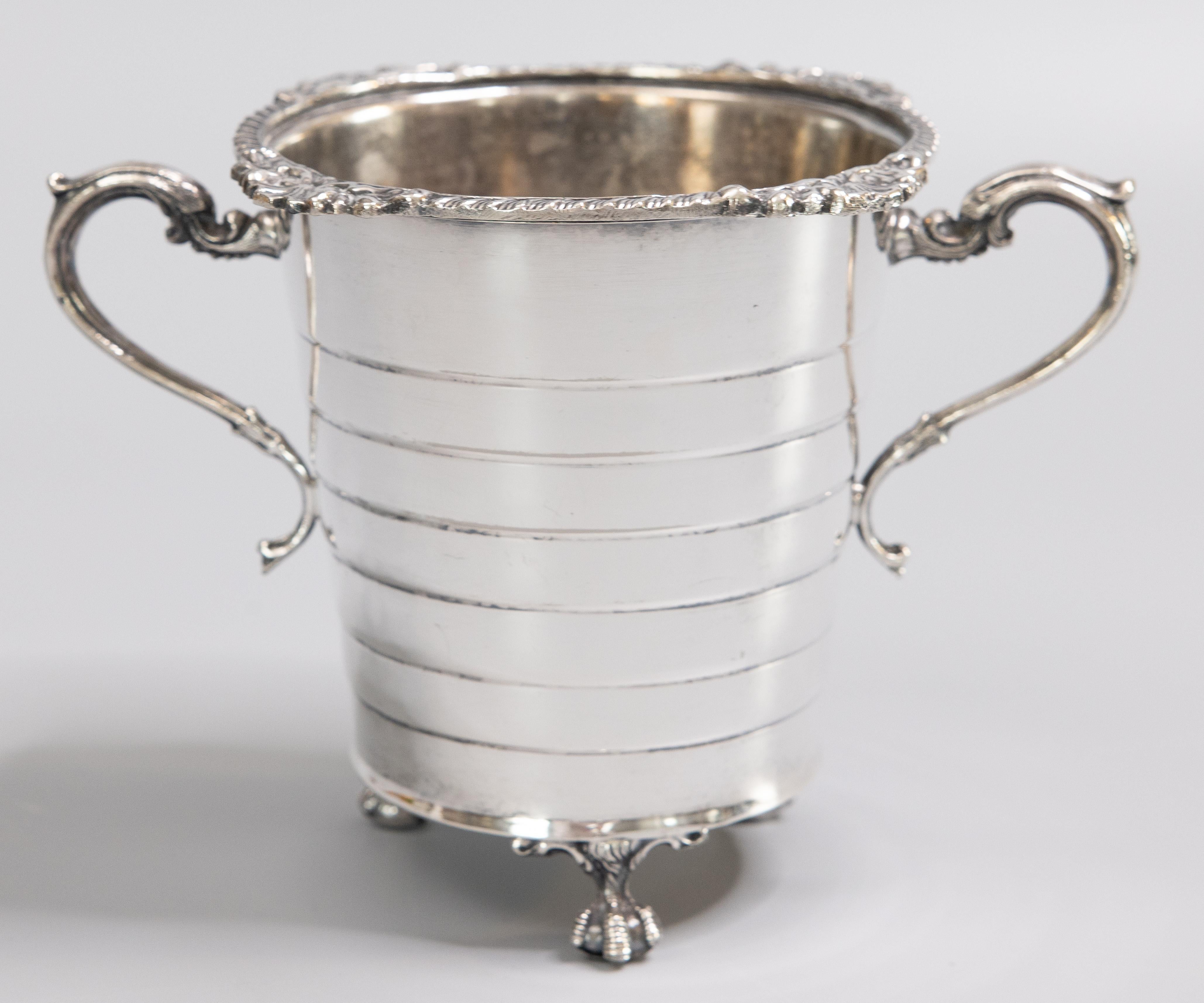 silver wine bucket