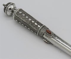 Mid-20th Century Silver Torah Pointer by Yehia Yemini, Bezalel school Jerusalem