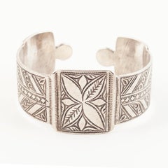 Mid-20th Century Silver Tribal Cuff/Anklet, Berber People, Tunisia