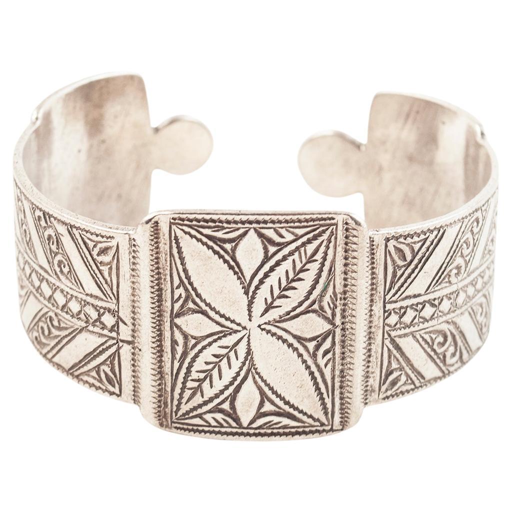 Mid-20th Century Silver Tribal Anklet, Berber People, Tunisia