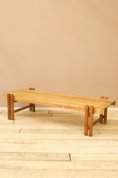 Mid 20th century slatted coffee table