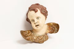 Mid-20th Century Small Angel Gypsum Sculpture, Germany, 1960s