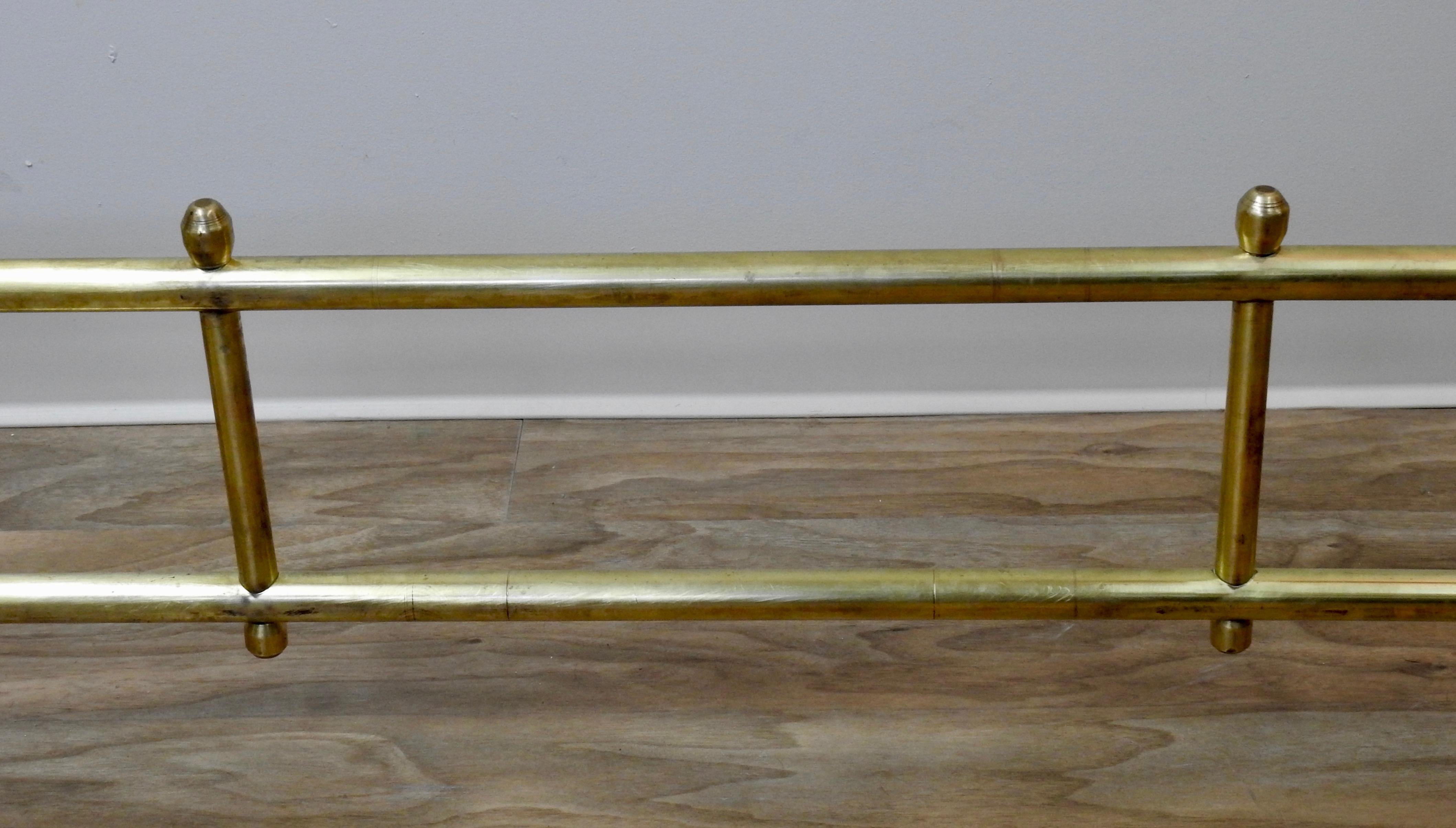 Mid-Century Modern Fireplace Surround Solid Brass, Mid-20th Century For Sale