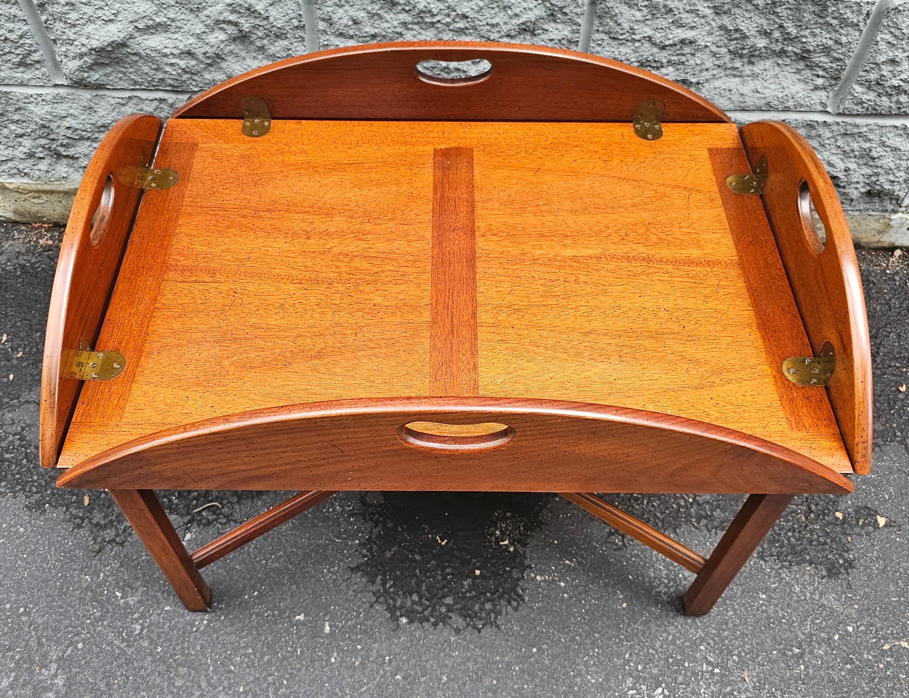 Mid 20th Century Solid Mahogany Butler's Cocktail / Coffee Table 3