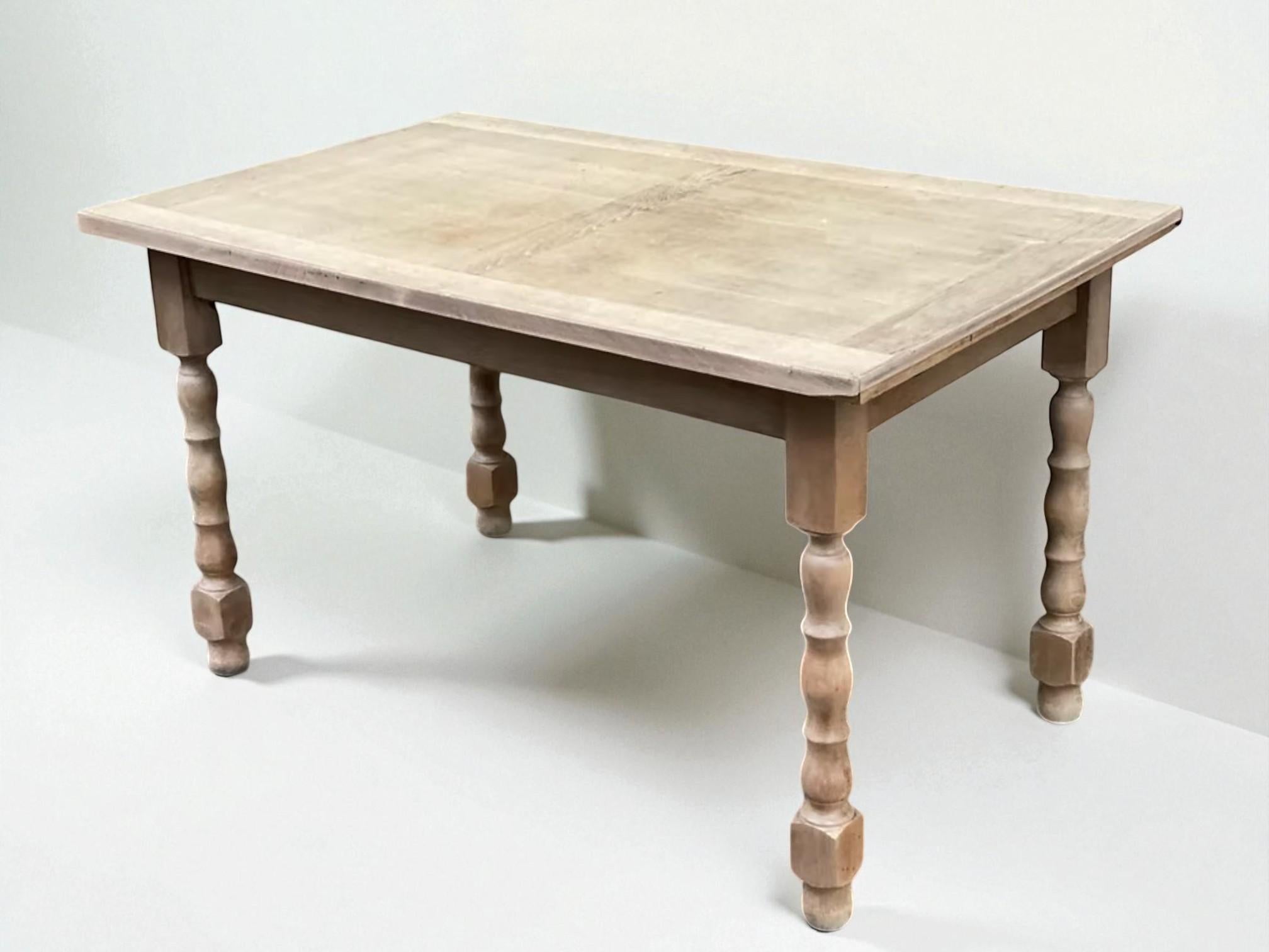 French Provincial Mid-20th - Century - Solid Oak - France For Sale