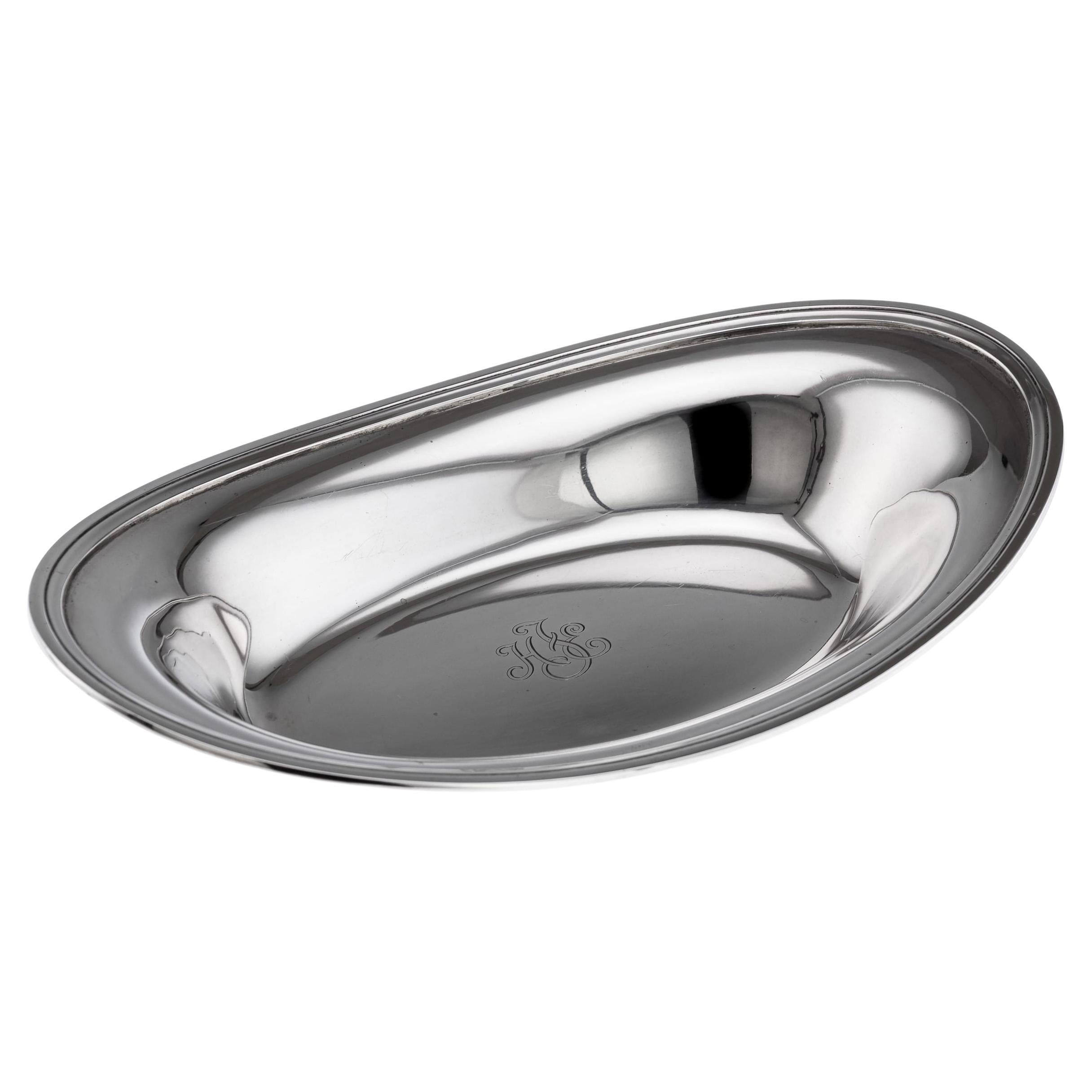 Mid 20th Century Solid Silver Dish by Tiffany 
Co., 1947-1956 For Sale