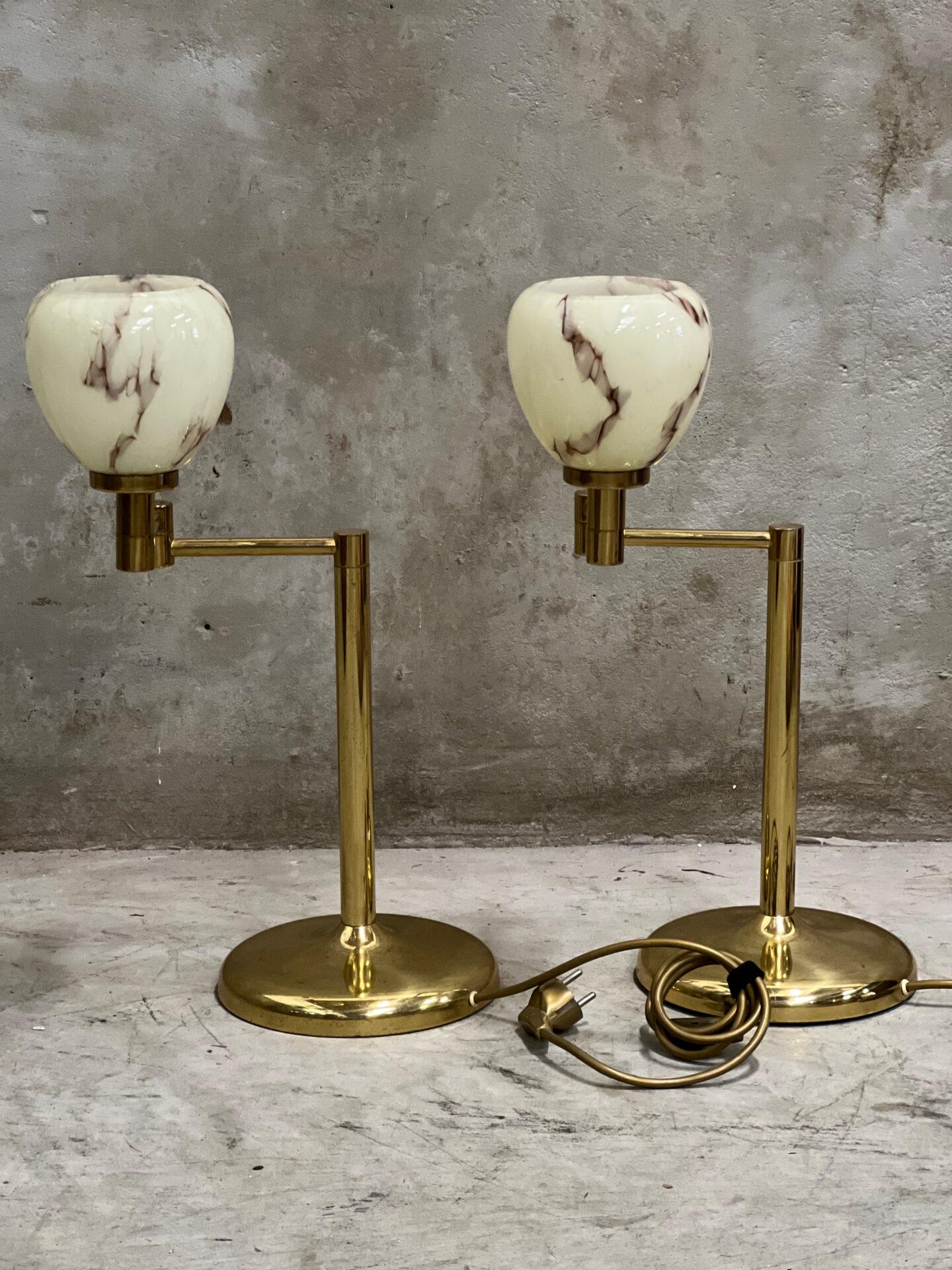 Brass Mid-20th Century Sölken Leuchten Table Lamp
