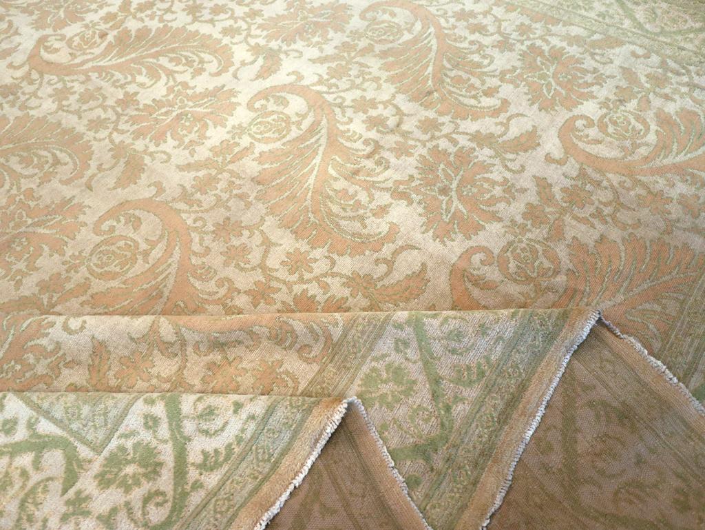 Mid-20th Century Spanish Cuenca Room Size Carpet For Sale 1