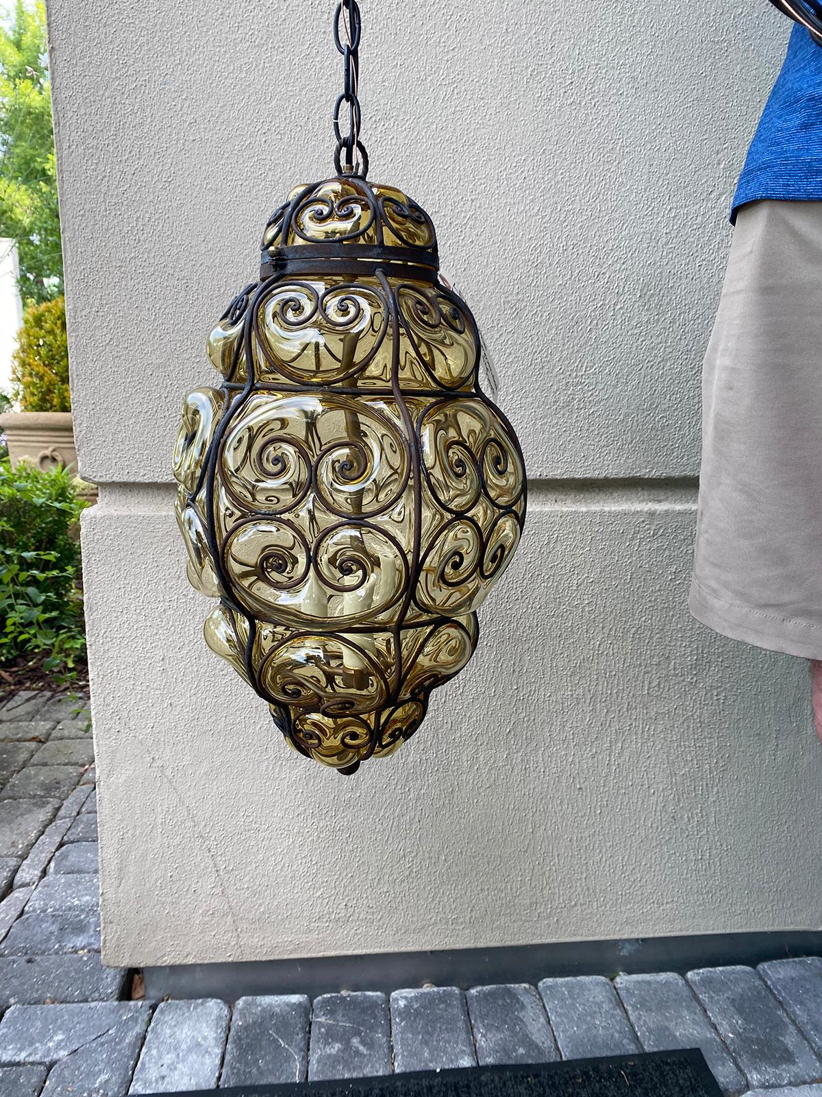 bubble glass lantern