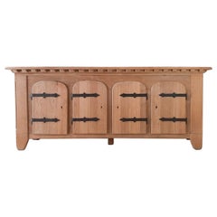 Mid 20th Century Spanish Oak Credenza 1940s