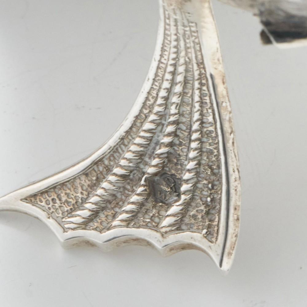Mid 20th Century Spanish Silver Articulated Fish Sculpture 3