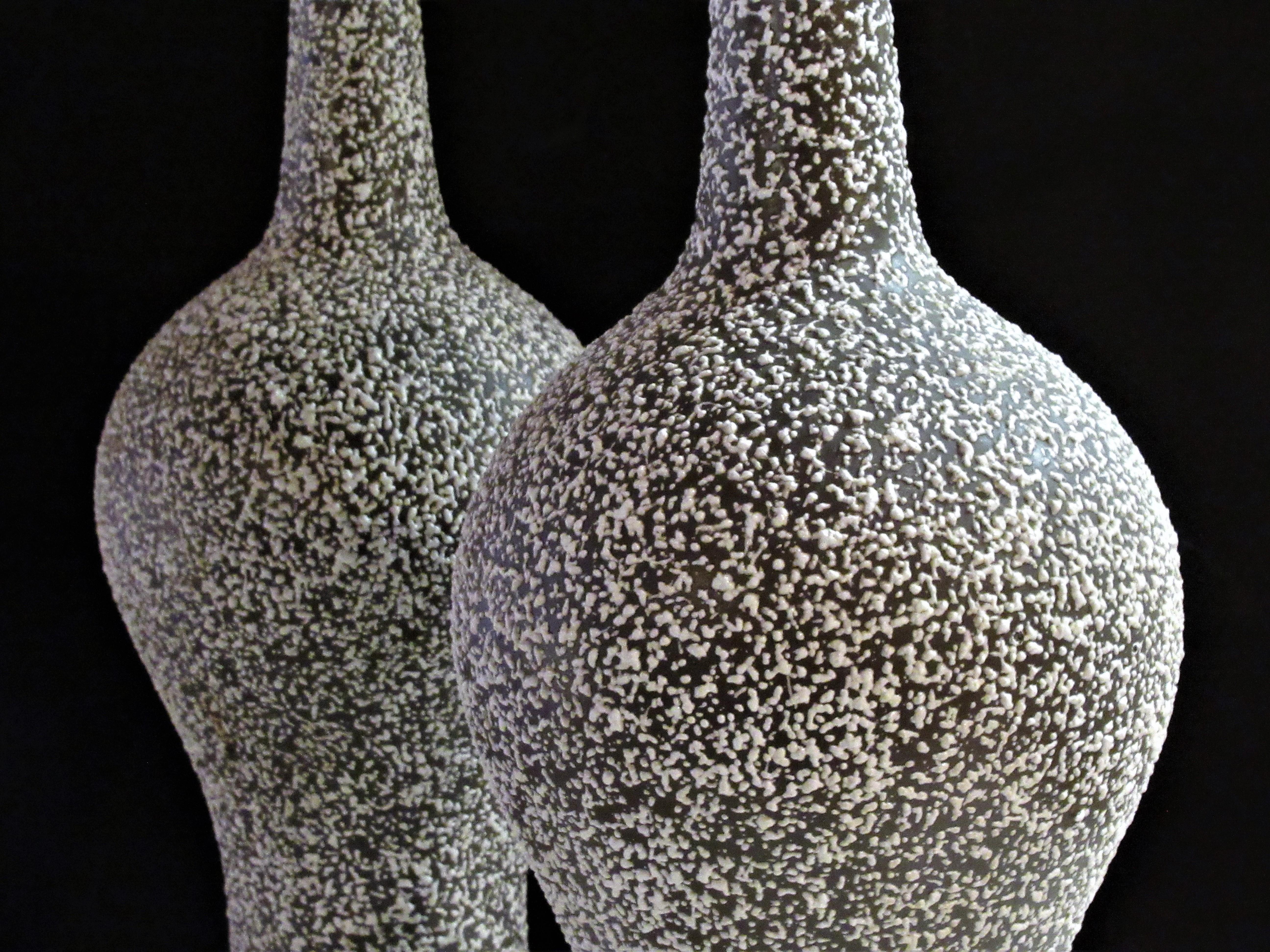 Mid-20th Century Speckle Glazed Ceramic Lamps 6