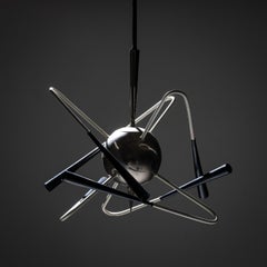 Mid-20th Century Sputnik Chandelier "Orbit" by Stilnovo, Italy