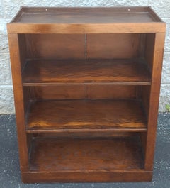 Mid 20th Century Stained Pine Low Bookcase
