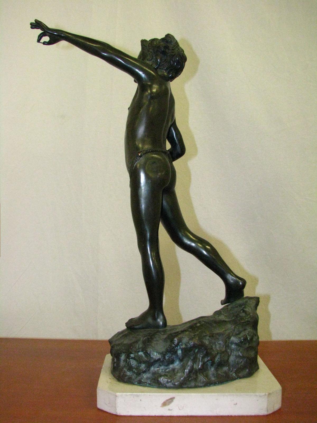 zinc statue