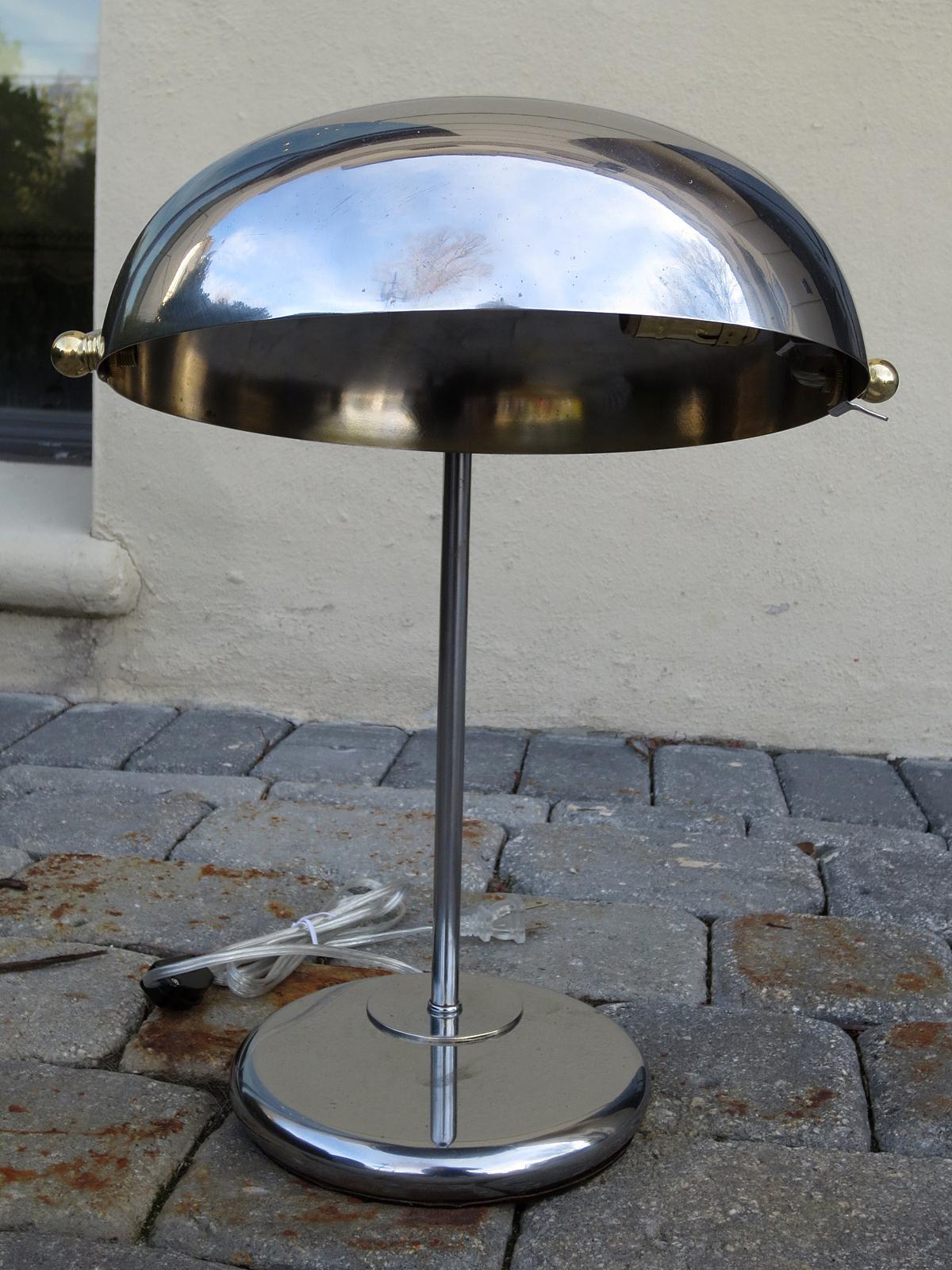 Mid-20th century steel desk lamp
New wiring.