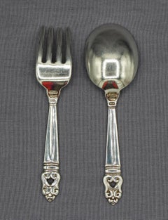 Mid-20th Century Sterling Silver Baby Set "Royal Danish" by International