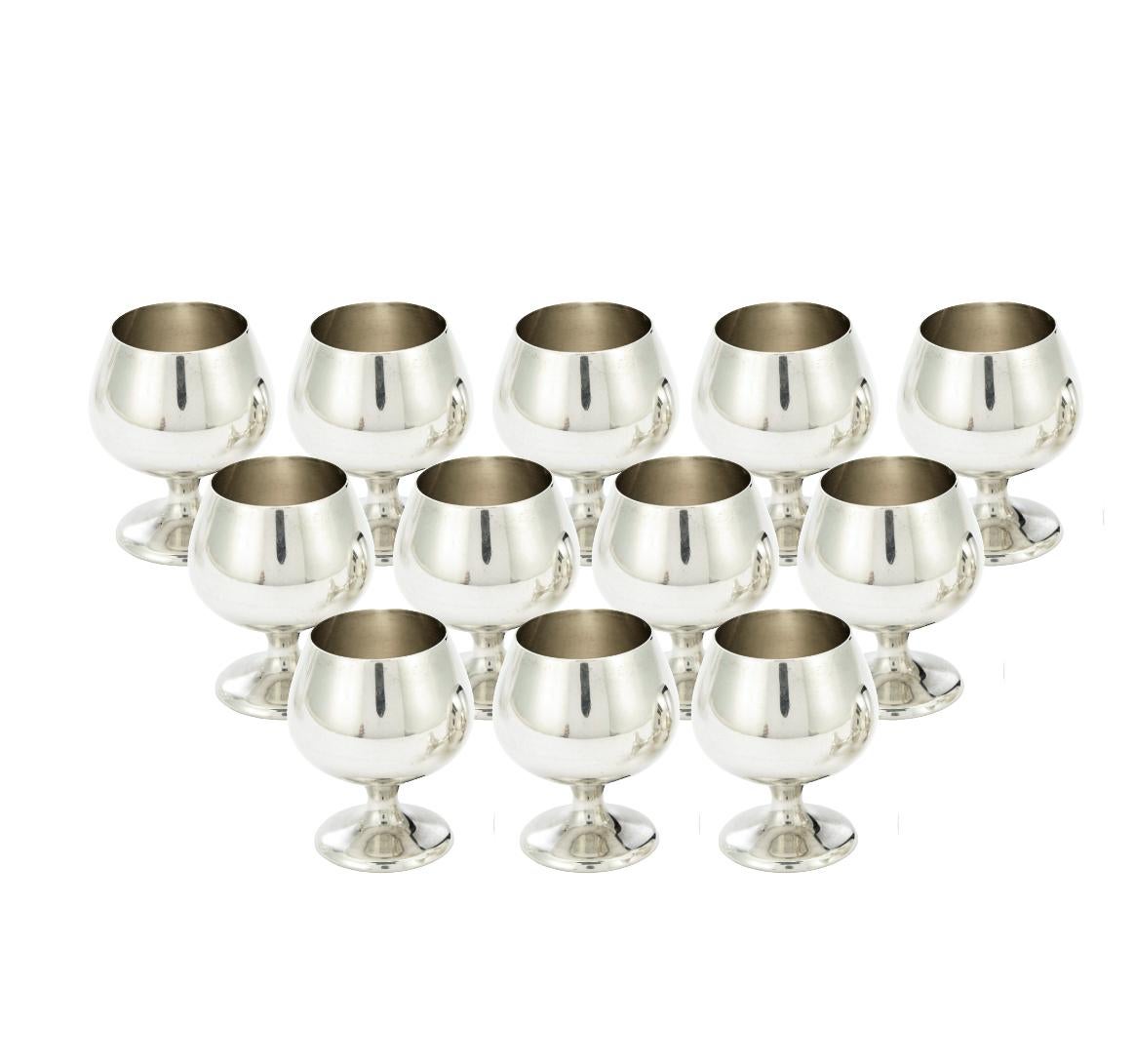 Mid 20th Century Sterling Silver Barware service For 12 People For Sale 5