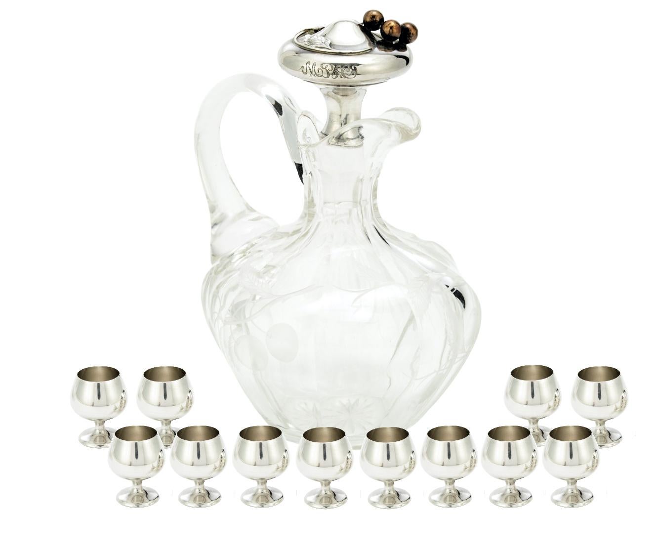 Indulge in the timeless elegance of our Mid-20th Century North American Sterling Silver Barware and Tableware Service, meticulously crafted by the renowned Gorham in the 1930s. This exquisite set is a true testament to quality craftsmanship and