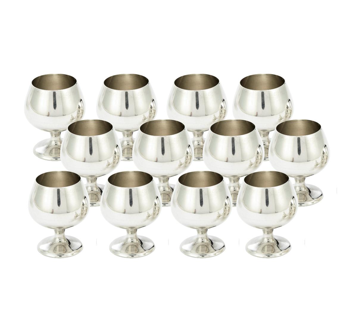Mid 20th Century Sterling Silver Barware service For 12 People For Sale 1