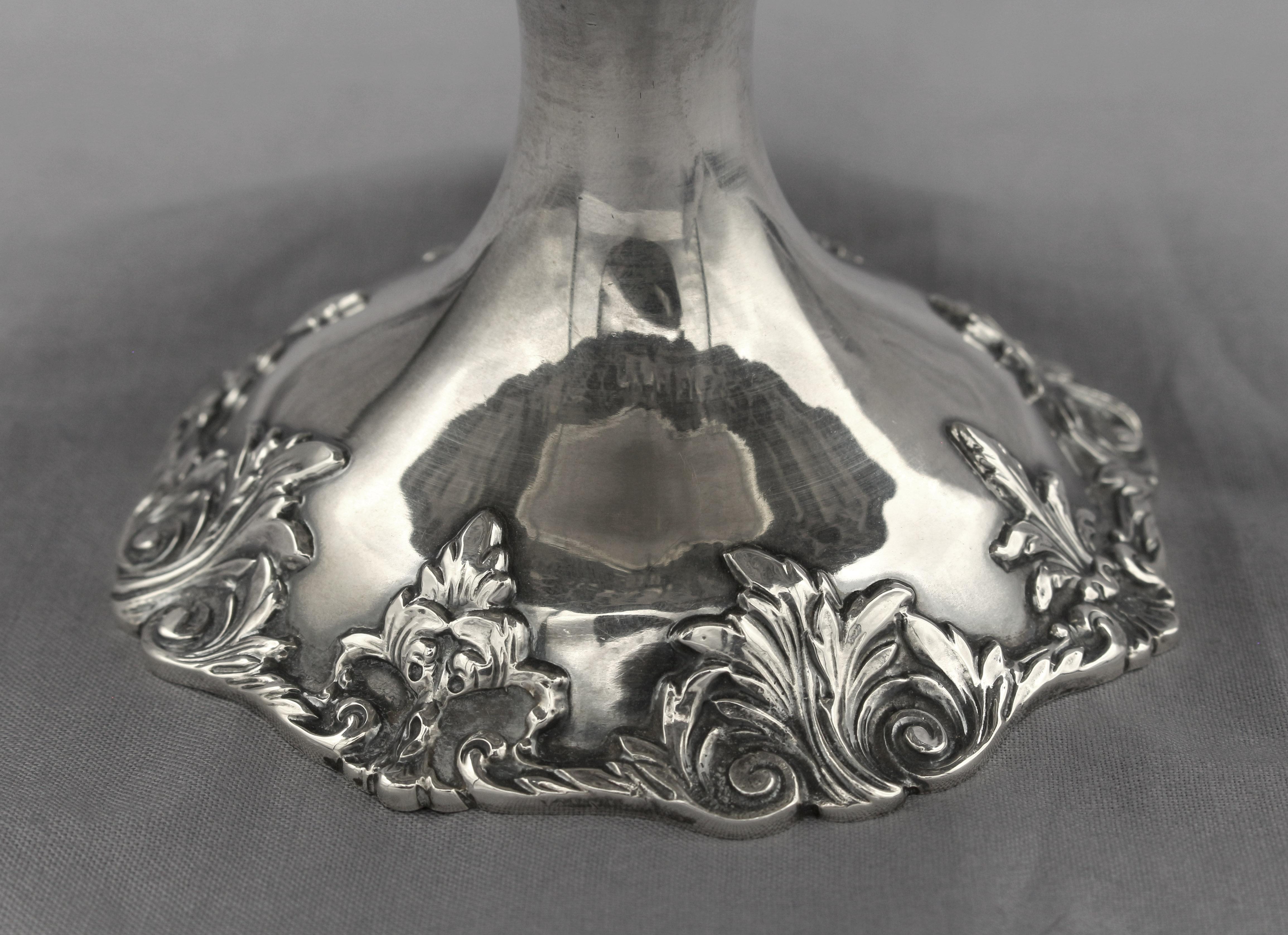 Mid-20th Century Sterling Silver Compote by Reed & Barton In Good Condition In Chapel Hill, NC