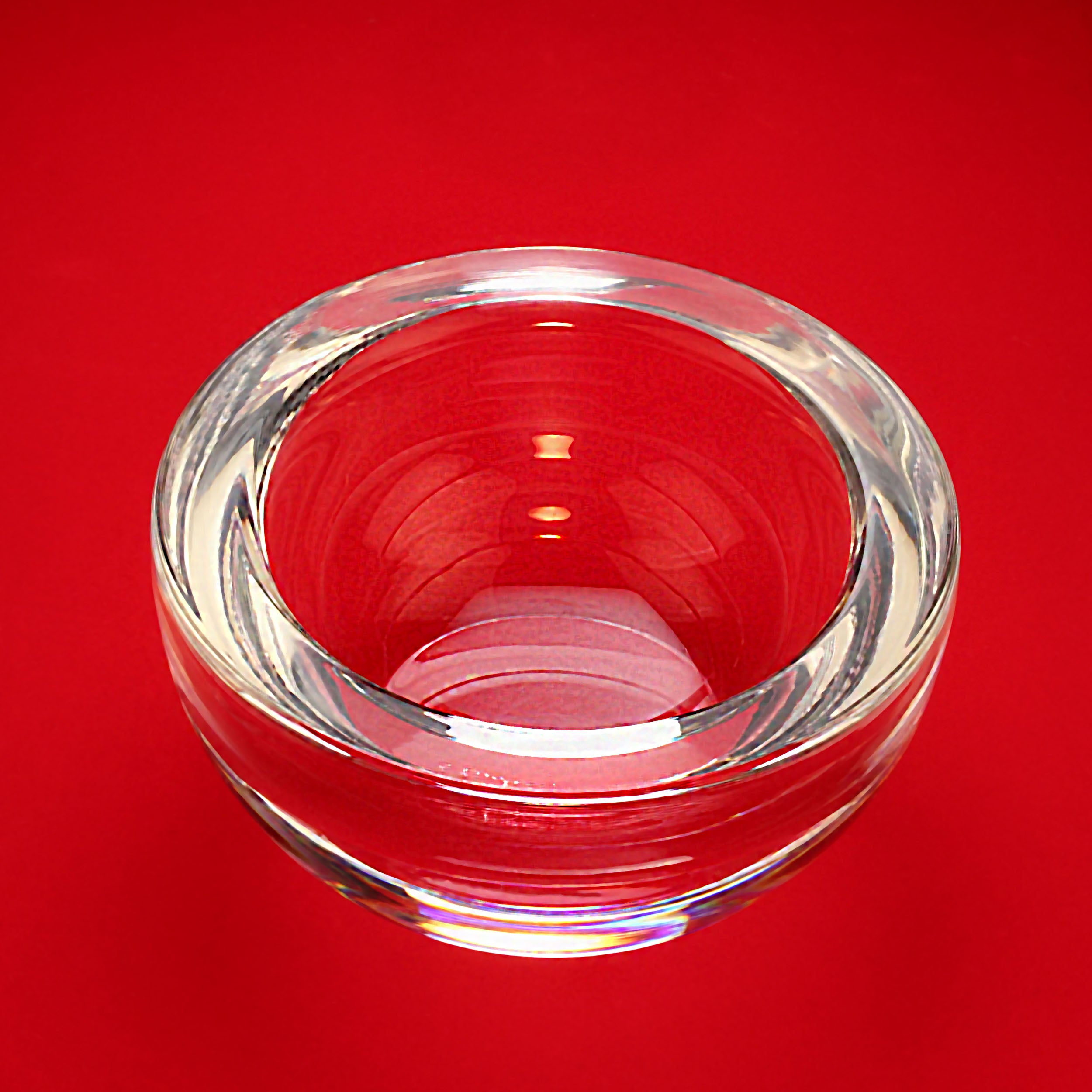 Mid 20th Century Steuben Crystal Candy Bowl