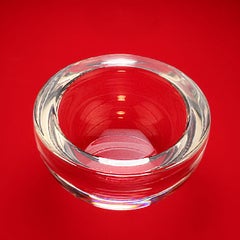 Mid 20th Century Steuben Crystal Candy Bowl