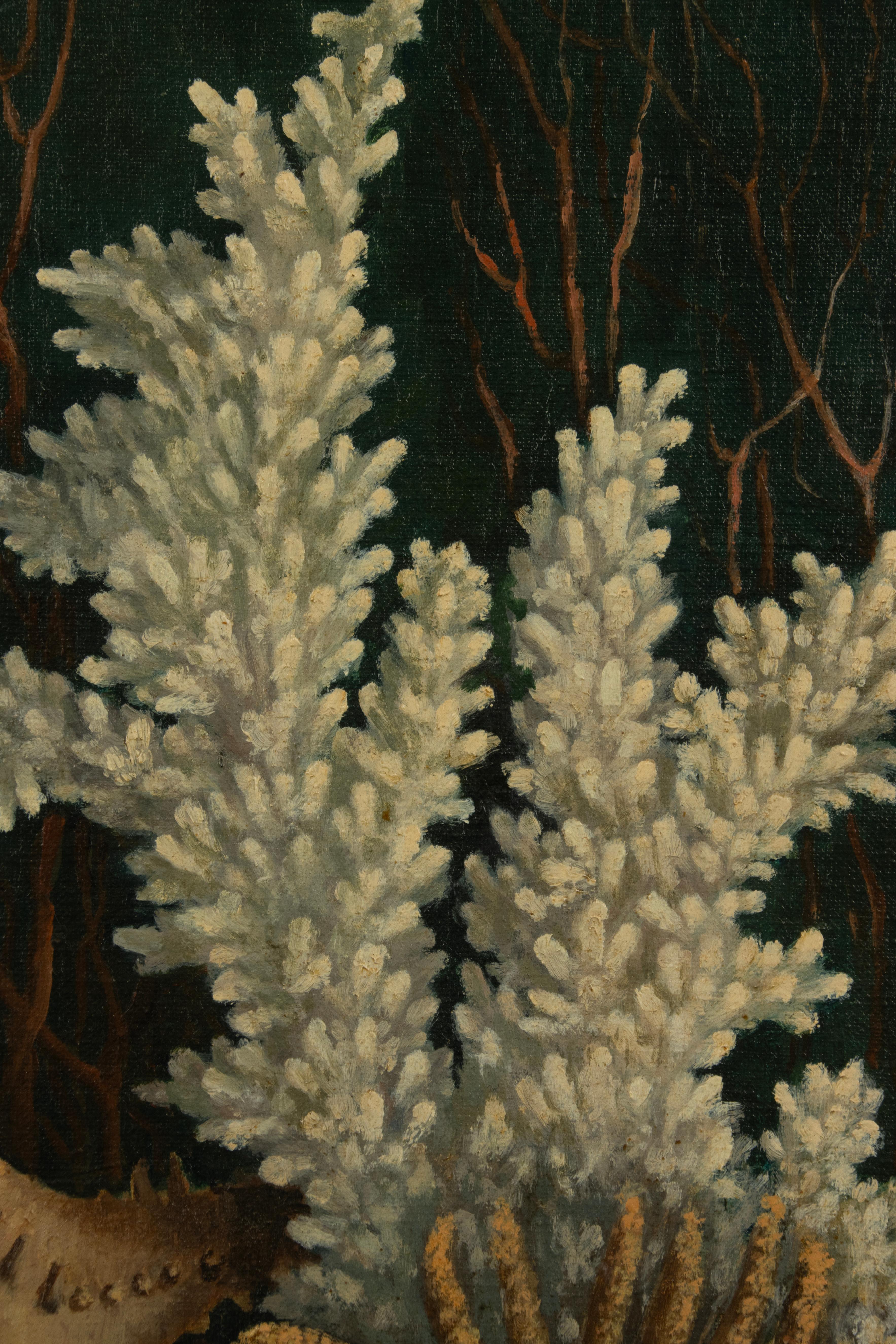 Mid-20th Century Still Life Painting - Bertha Lombet - Oil on Canvas For Sale 6