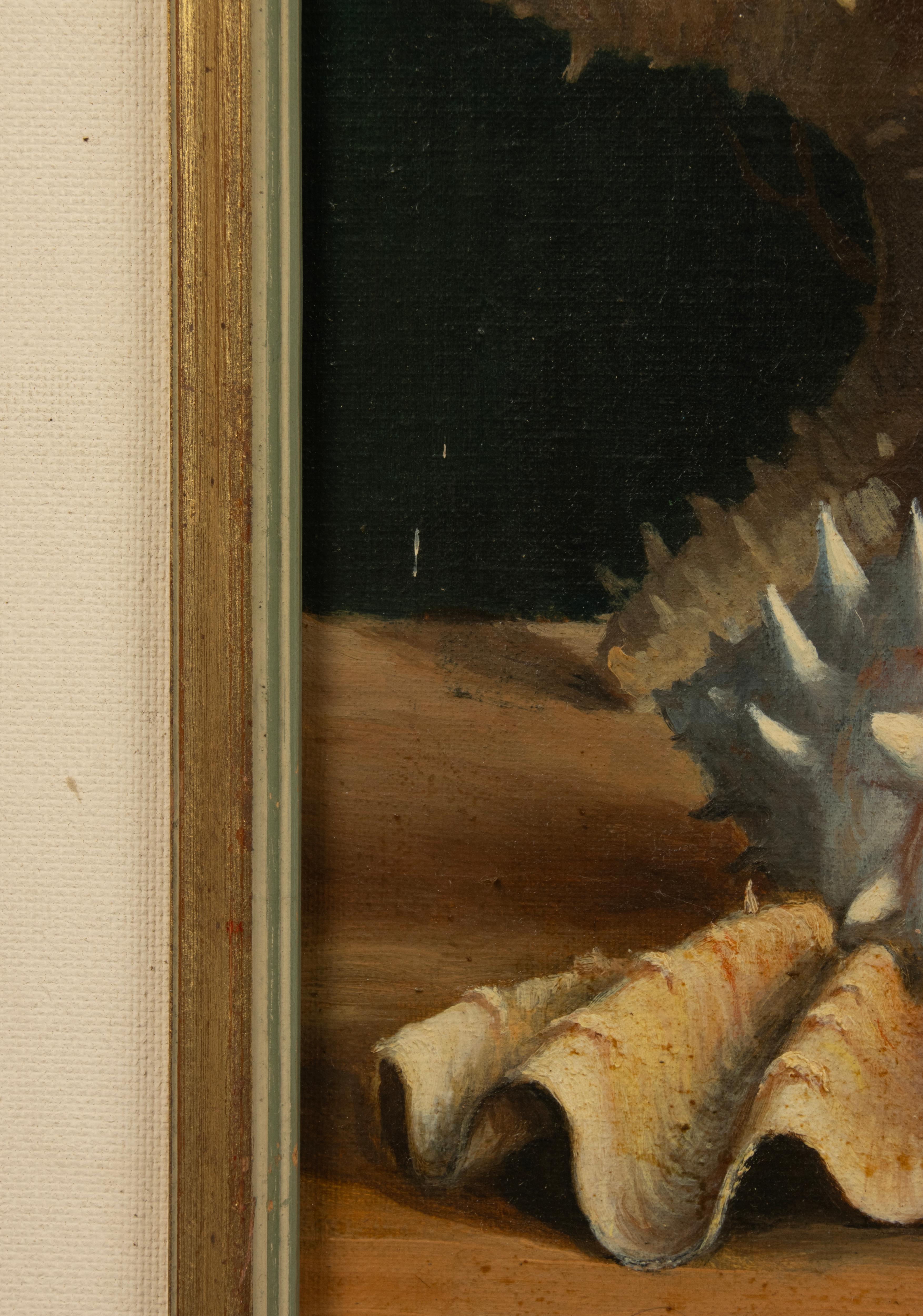 Mid-20th Century Still Life Painting - Bertha Lombet - Oil on Canvas For Sale 8