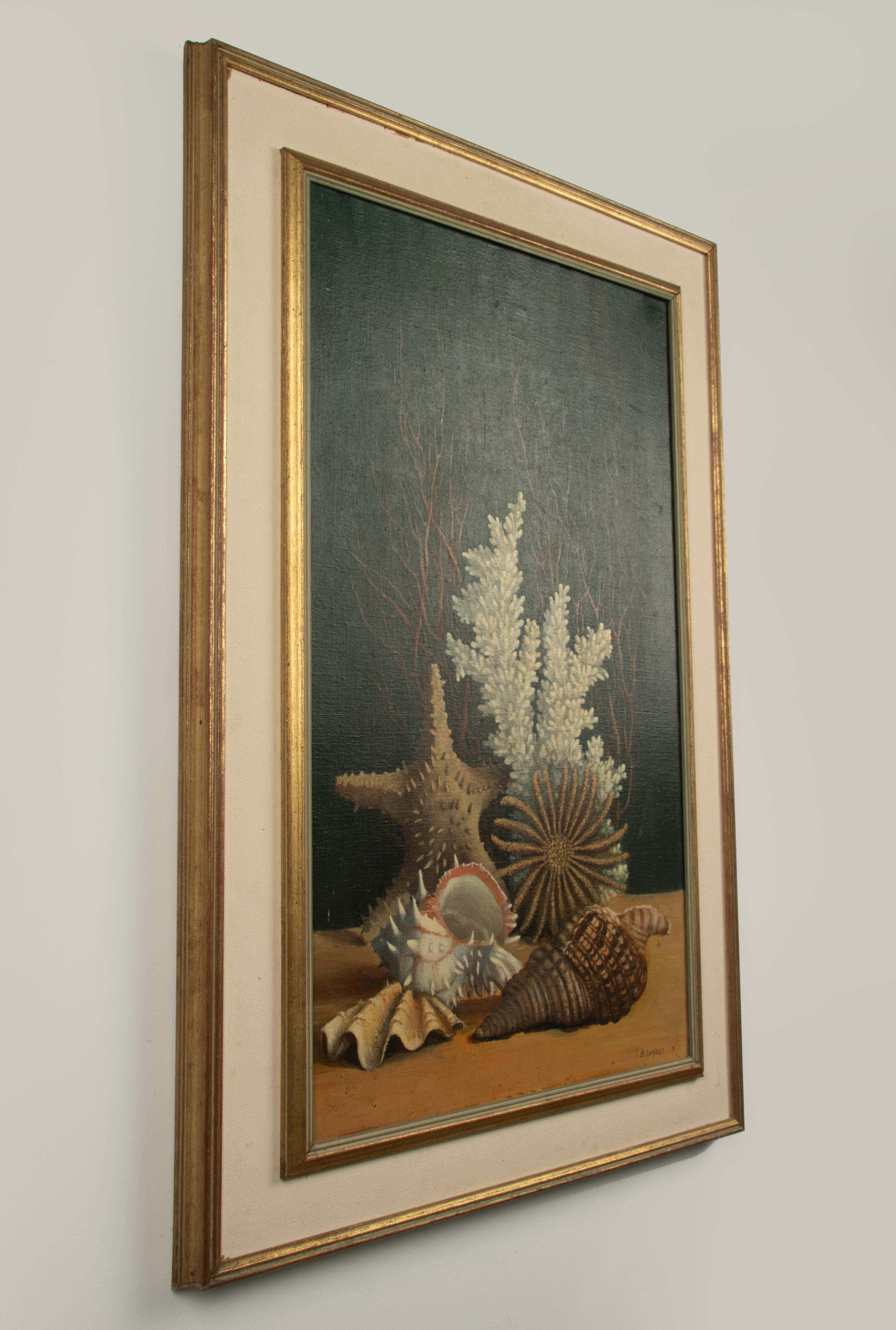 Mid-20th Century Still Life Painting - Bertha Lombet - Oil on Canvas For Sale 2
