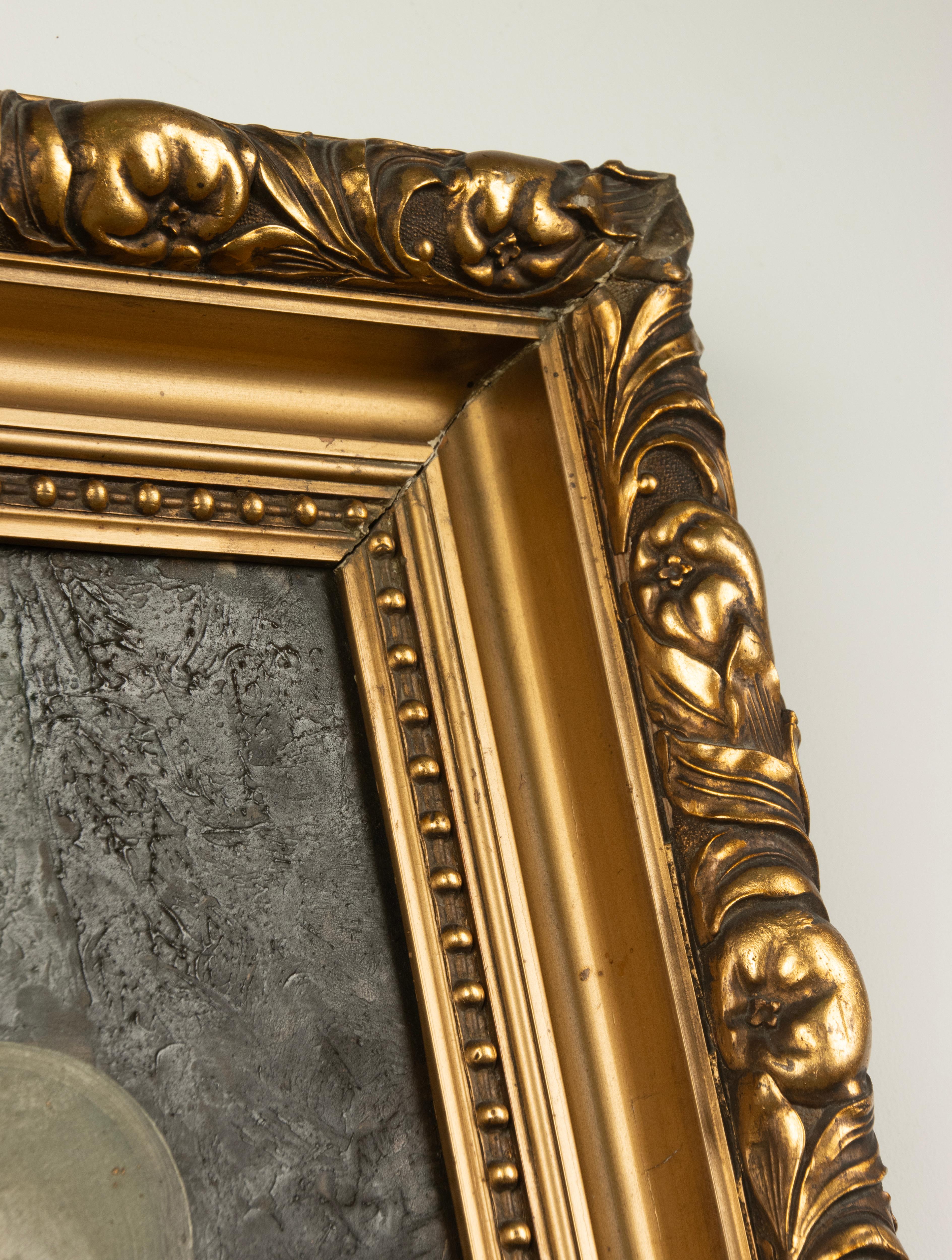 Nature morte du milieu du XXe siècle - Georges Duval - Huile sur toile - Raisins en vente 7